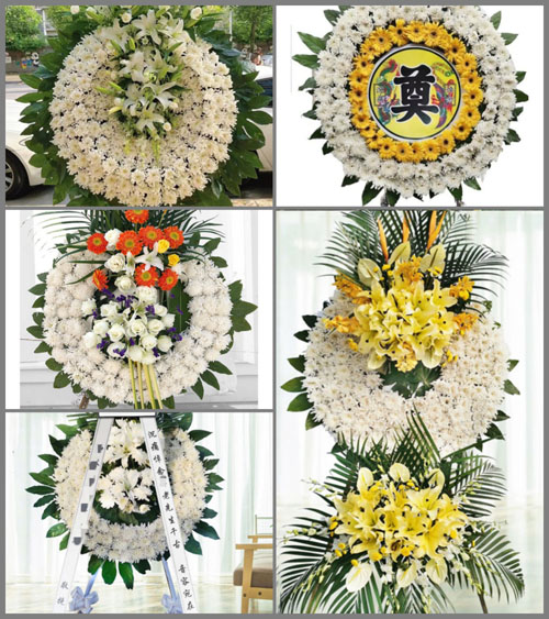 河南南阳邓州市九龙乡犁陂村花圈速递